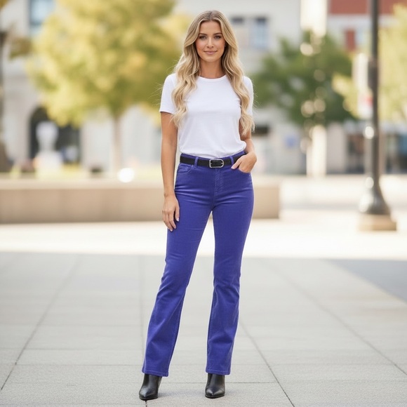 Talbots Pants - Talbots Blue Straight Leg Pants